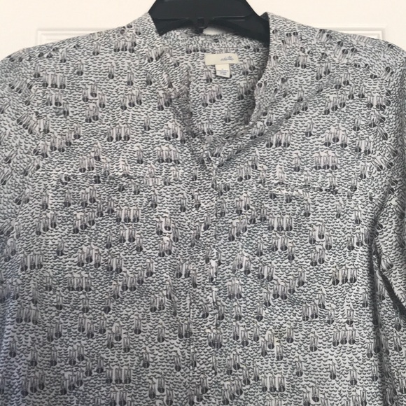 Anthropologie Tops - Anthropologie Odille brand collarless cotton top M